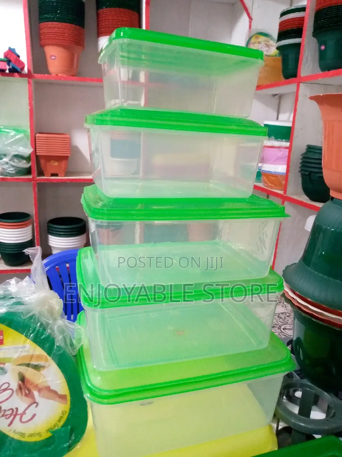 Plastic Storage Containers Set 5pcs