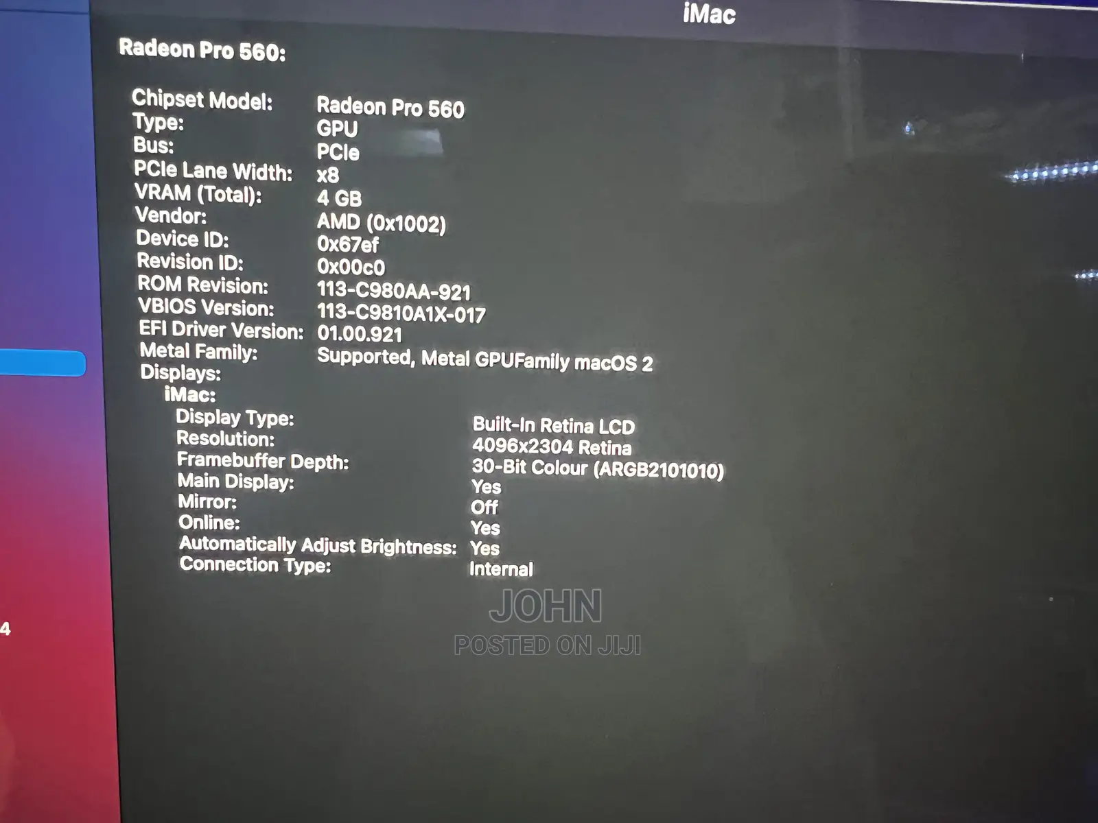 Desktop Computer Apple iMac 8GB Intel Core I5 HDD 1T