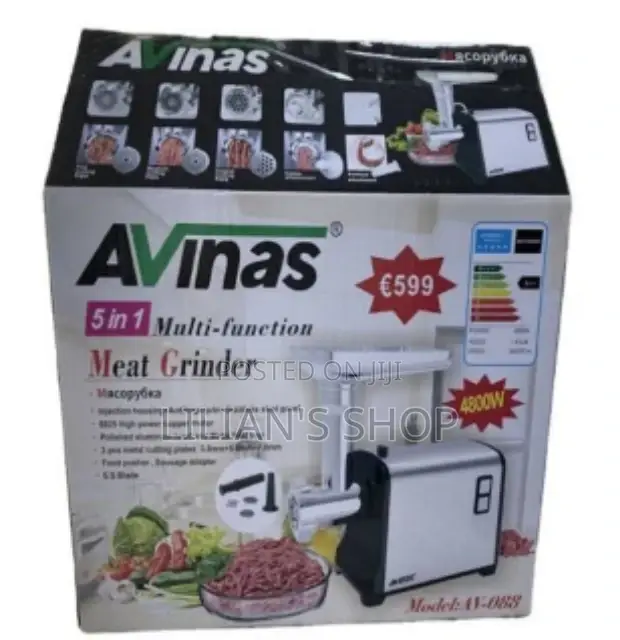5 In1 Avinas Meat Grinder With Sausage Maker
