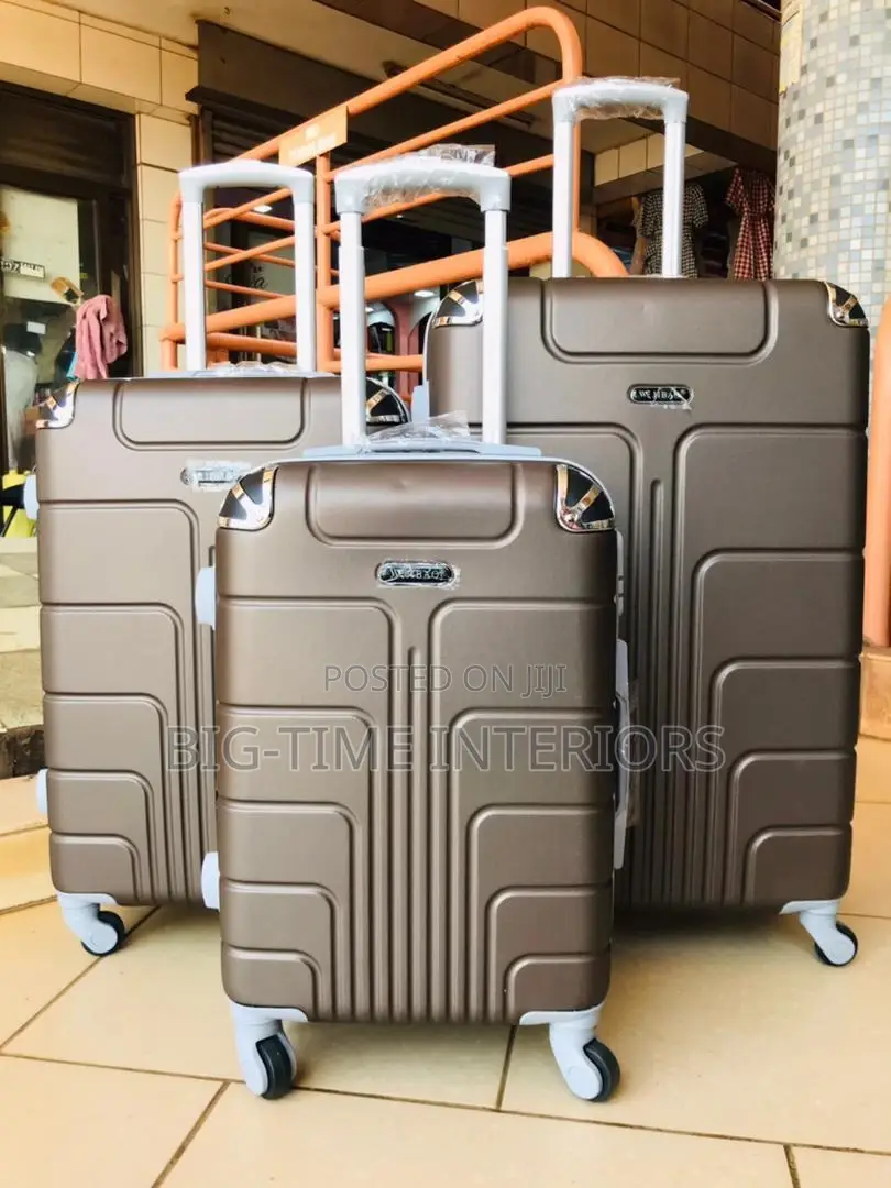 3in1 Plastic Suitcase Set- Brown