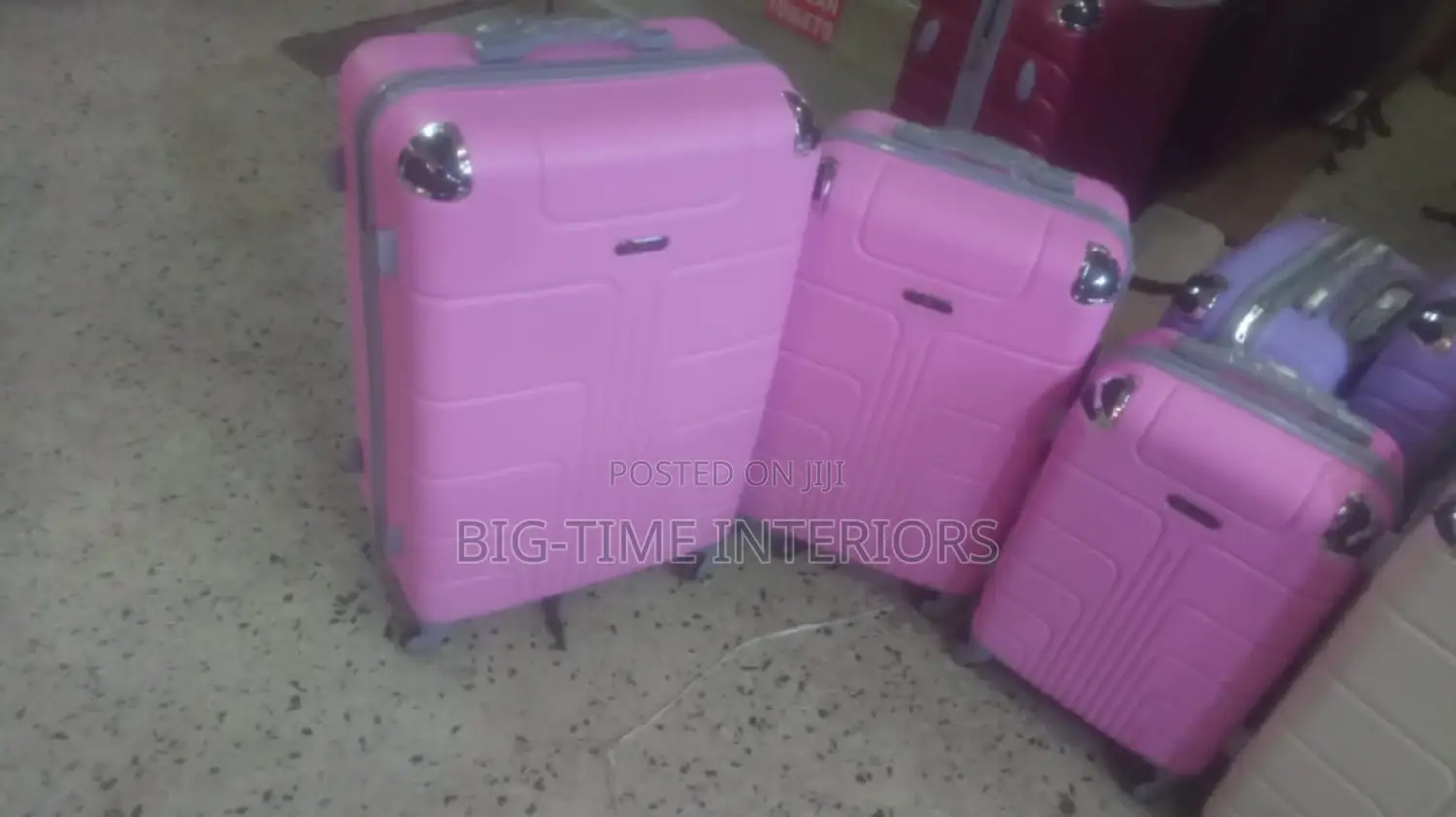3in1 Plastic Suitcase Set- Brown