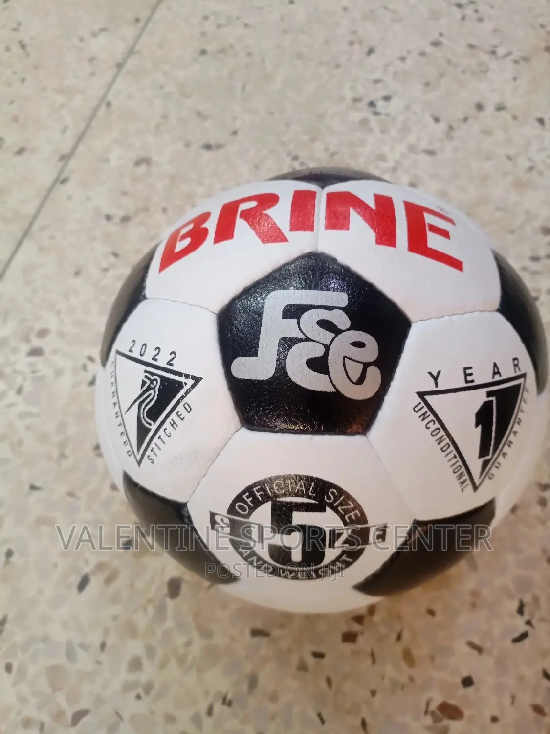 Football Brain Tube Waterproof Size 5 Original Material
