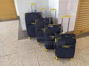 4in1 Fabric Suitcase Set- Black