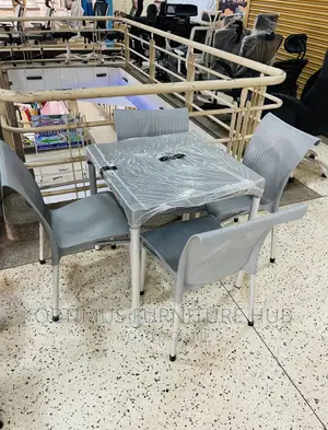 Armless Set (Four Chairs and Table)