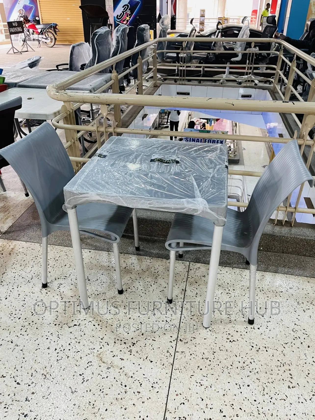 Armless Set (Two Chairs and Table)