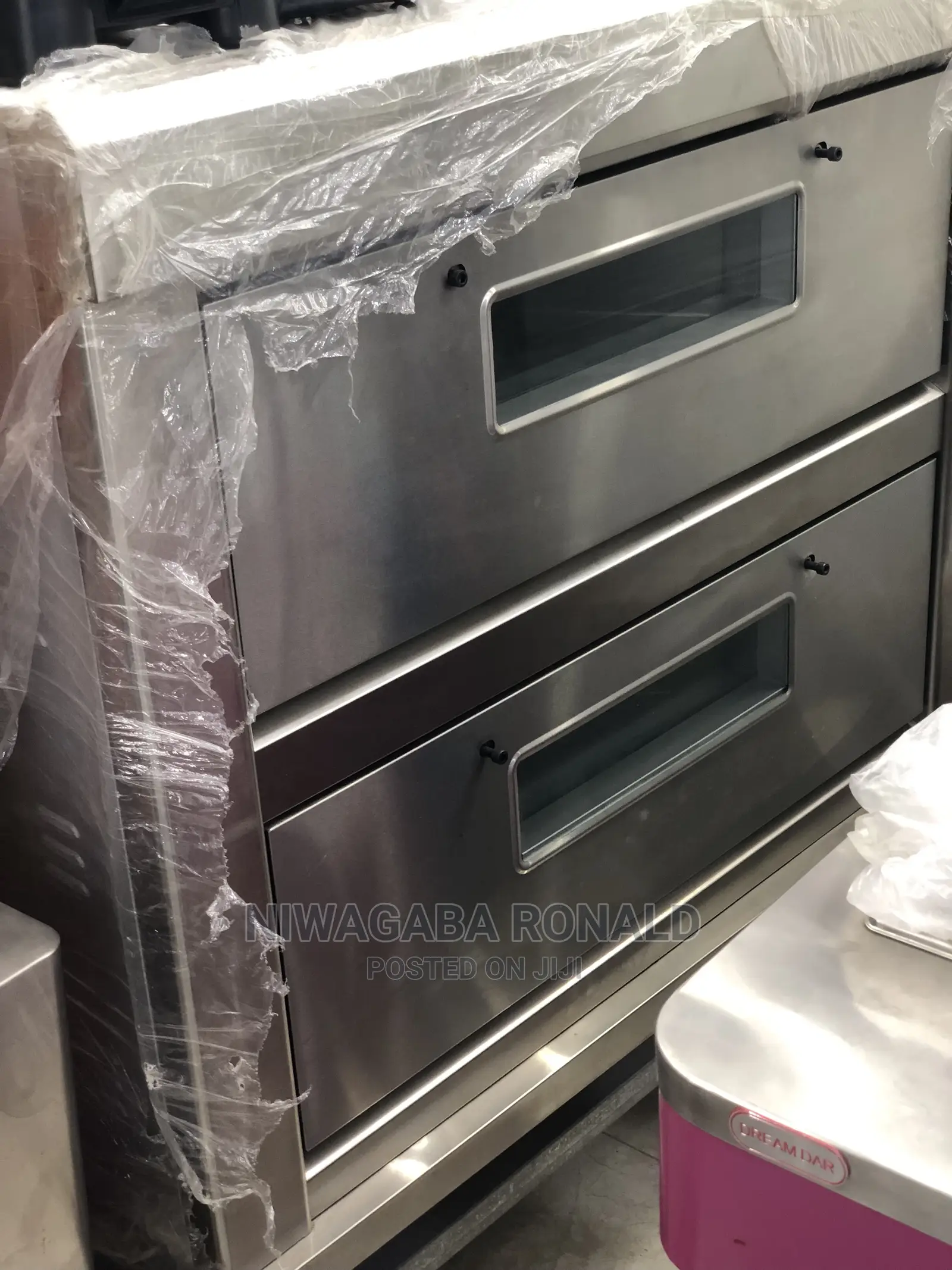 Double Deck 4trays Commercial Oven Electric