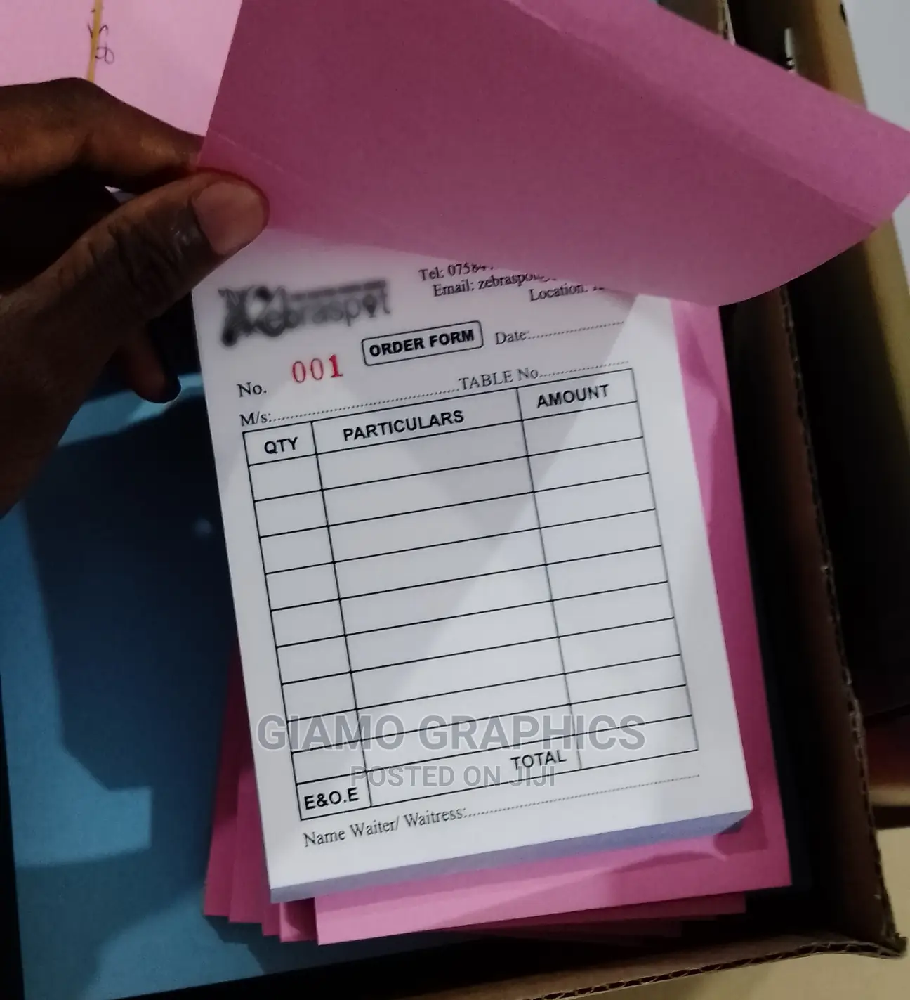 A6 Order Forms Books