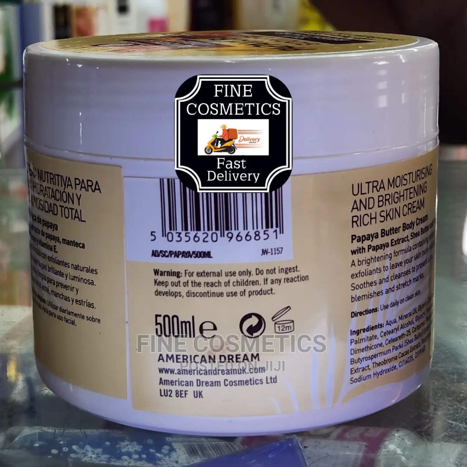 American Dream Papaya Butter Moisturisng + Brightening Cream