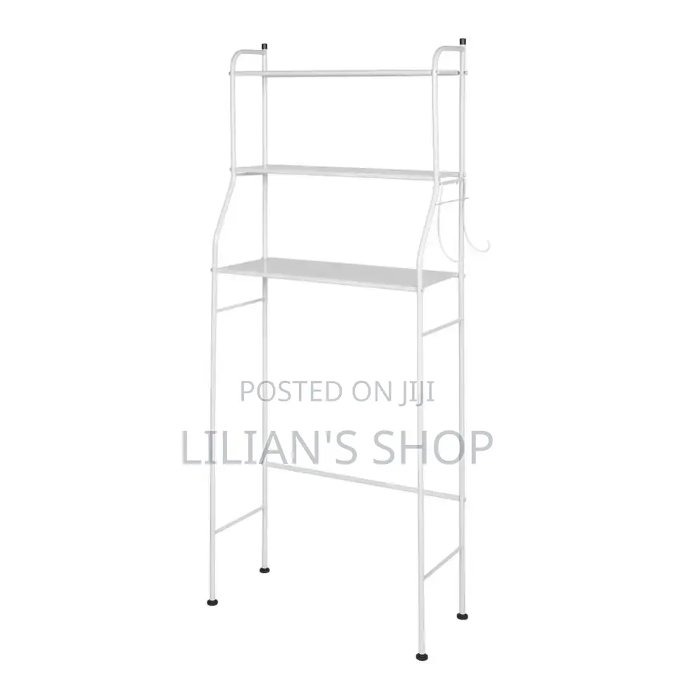3 Tier Toilet Rack - White
