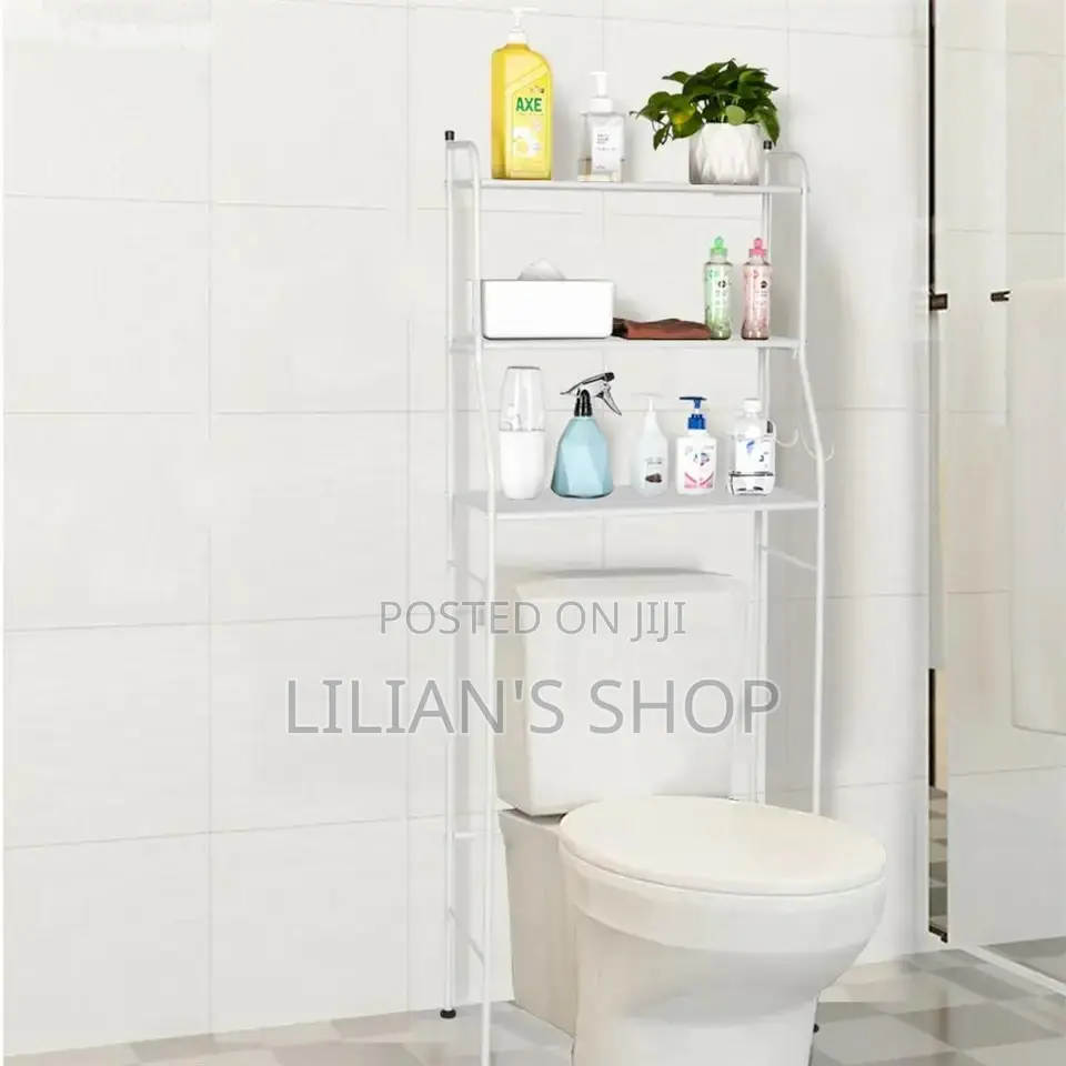 3 Tier Toilet Rack - White