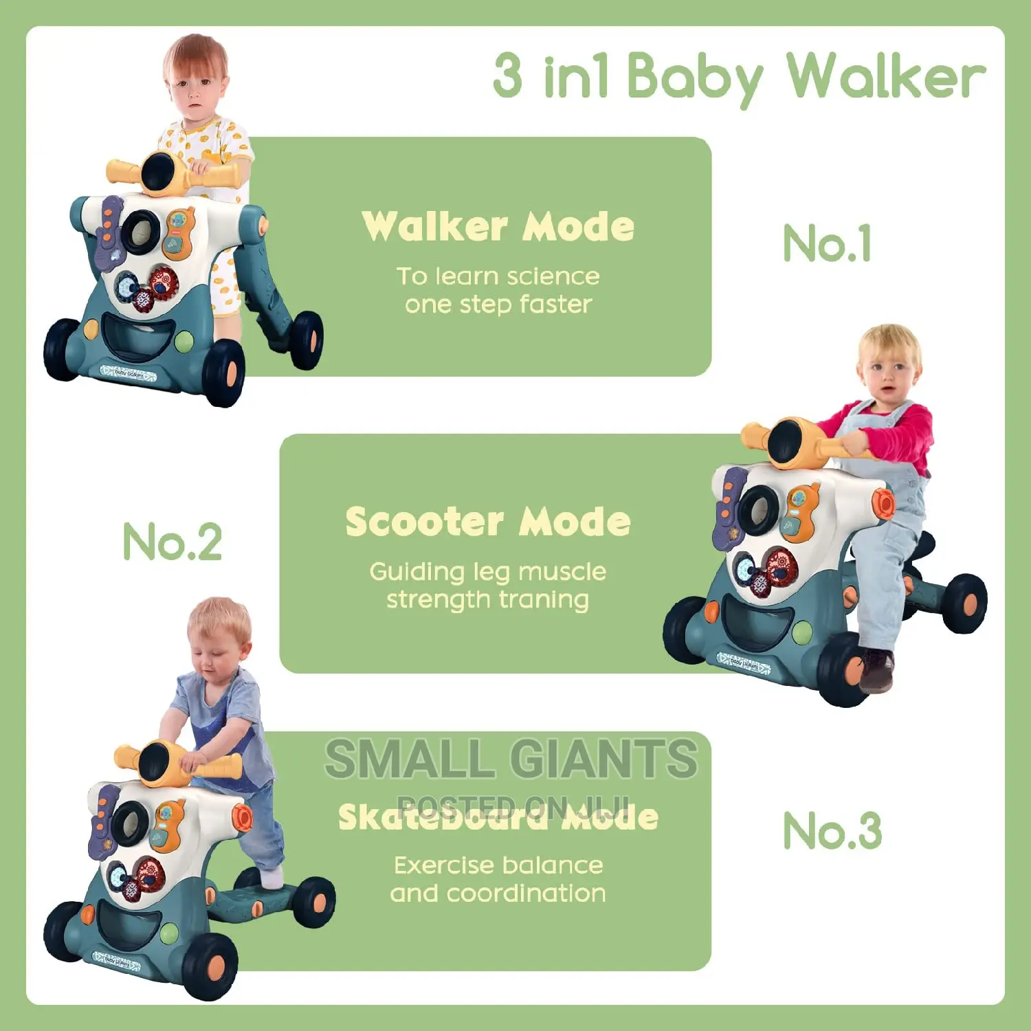 3in1 Baby Walker