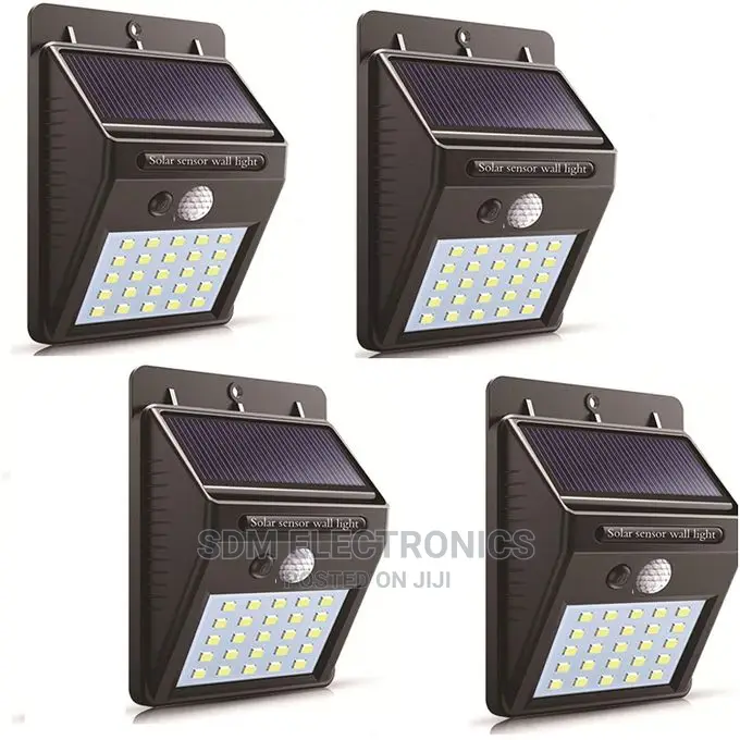 4 Solar Wall Lights Onsale