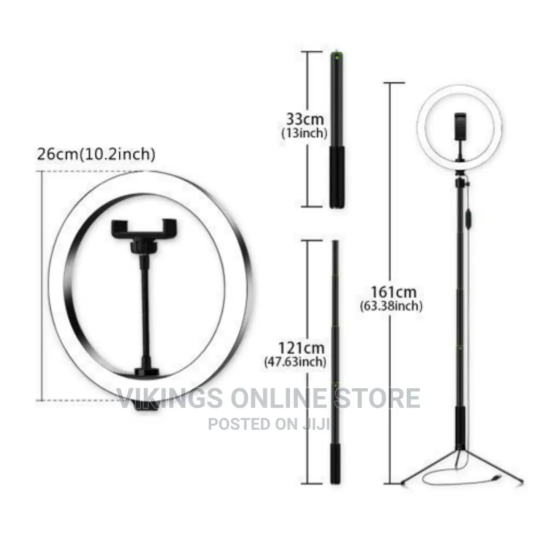 Ring 26cm/10inch Dimmable LED With a Tripod Stand