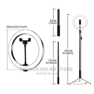 Ring 26cm/10inch Dimmable LED With a Tripod Stand