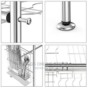 2 Tier Over the Sink Dish Drying Rack Drainer