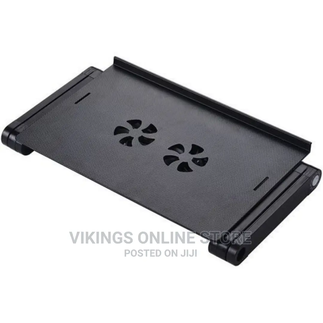 Foldable Laptop Table Stand Adjustable With Mousepad Fan