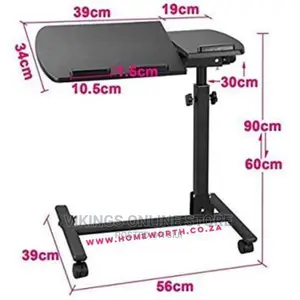 Adjustable Mobile Standing Laptop Table Stand Desk-