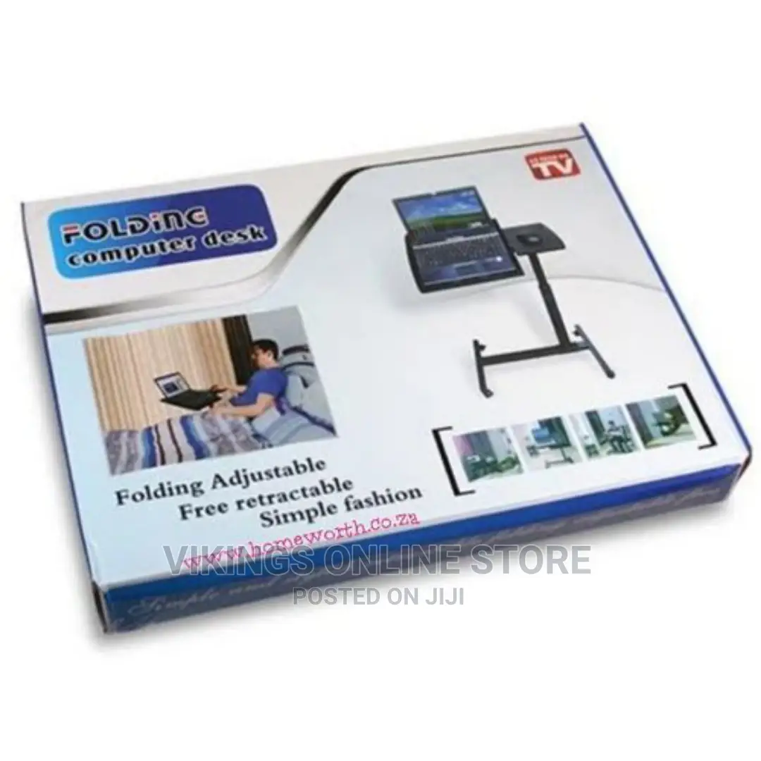 Adjustable Mobile Standing Laptop Table Stand Desk-