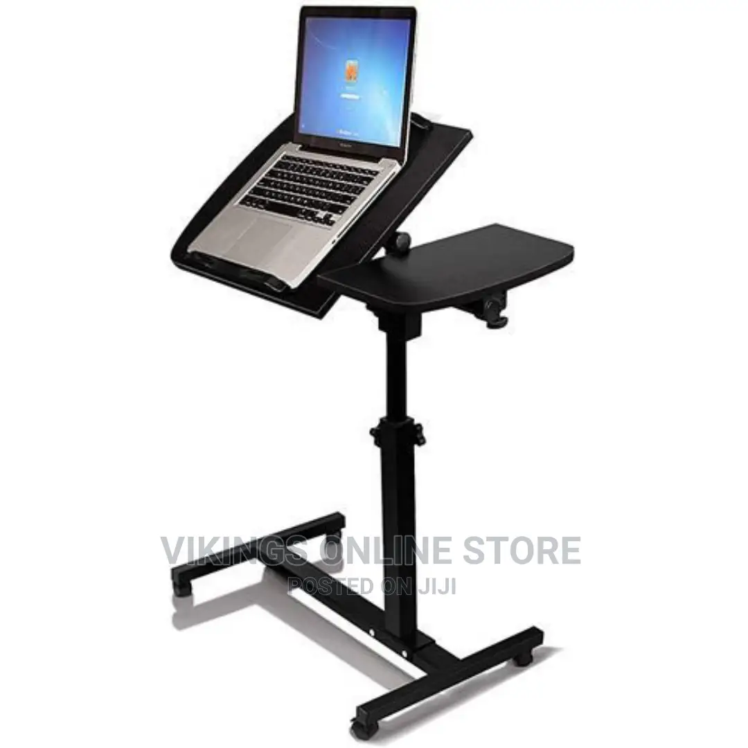Adjustable Mobile Standing Laptop Table Stand Desk-