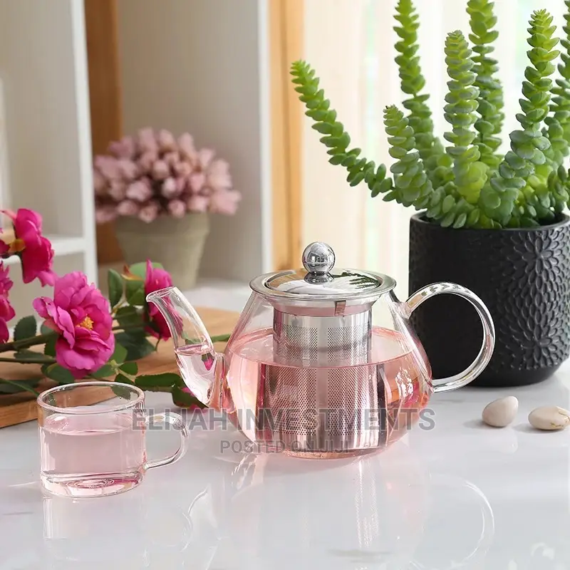 Clear Glass Teapot With Infuser