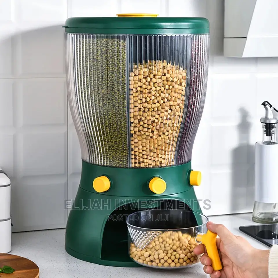 Multifunctional Cereal Storage Rotating Barrel