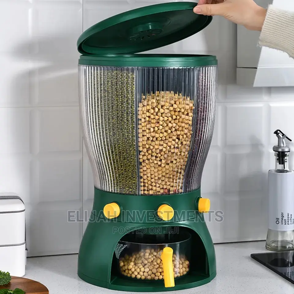 Multifunctional Cereal Storage Rotating Barrel
