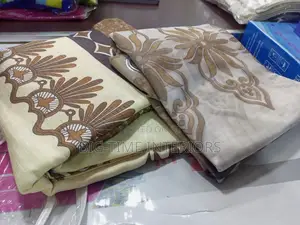 Already Made Curtains With Net- 3pcs