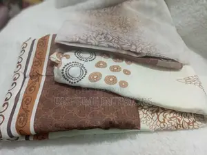 Quality Already Made Curtains With Net-3pcs