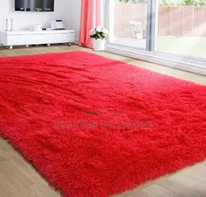 Red Fluffy Center Carpet Large 200*300cm