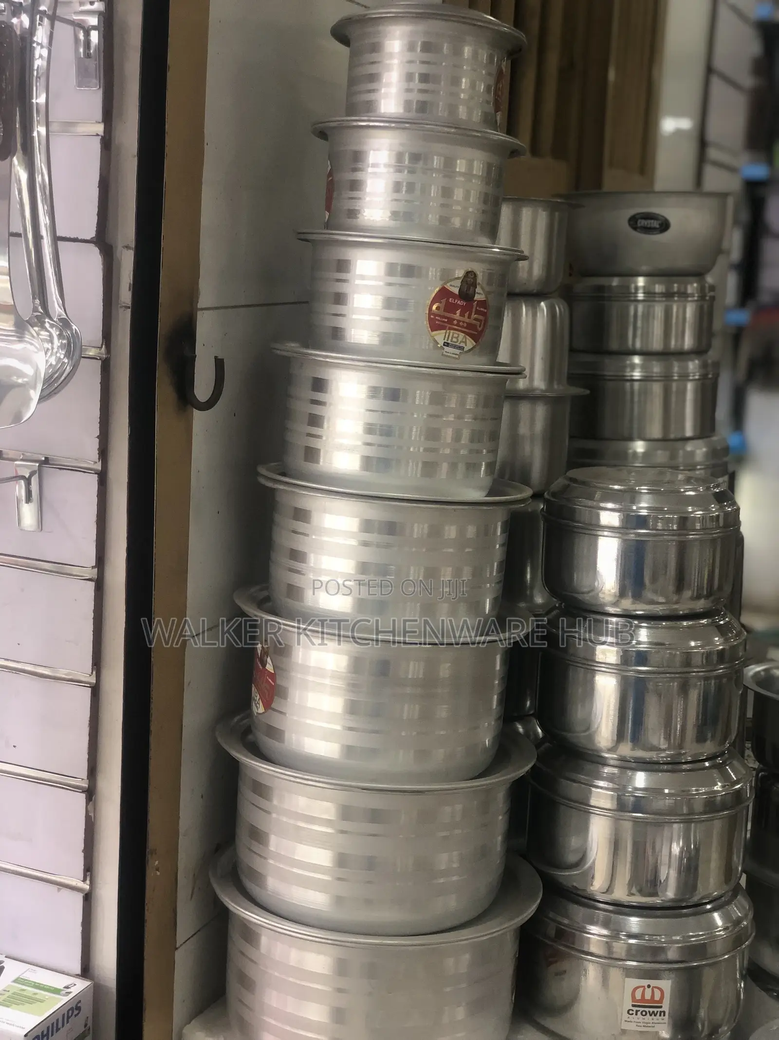 Virgin Aluminum Serving~8pc Set With Covers