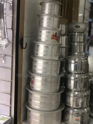Virgin Aluminum Serving~8pc Set With Covers