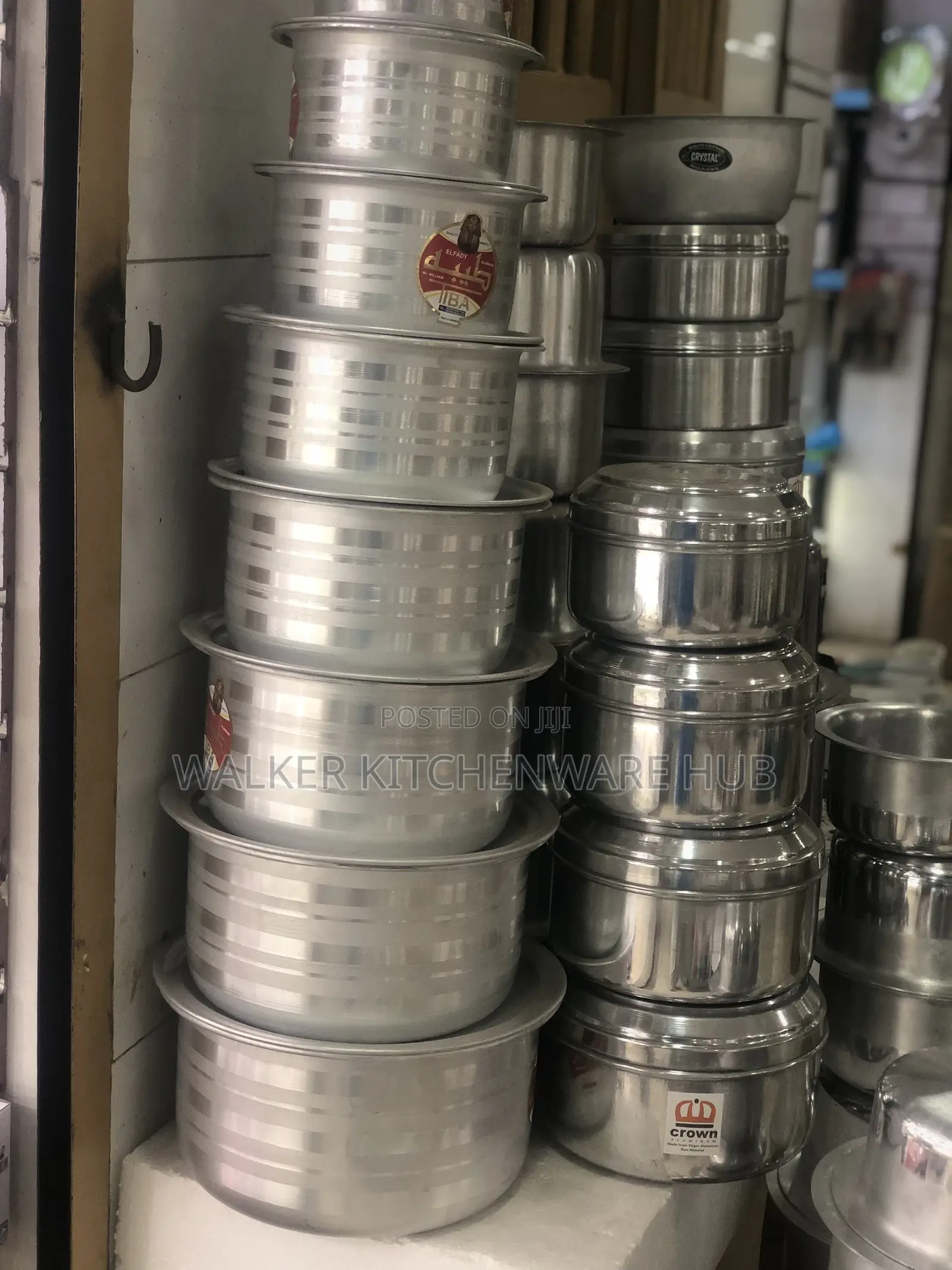 Virgin Aluminum Serving~8pc Set With Covers