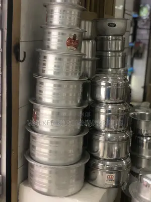Virgin Aluminum Serving~8pc Set With Covers