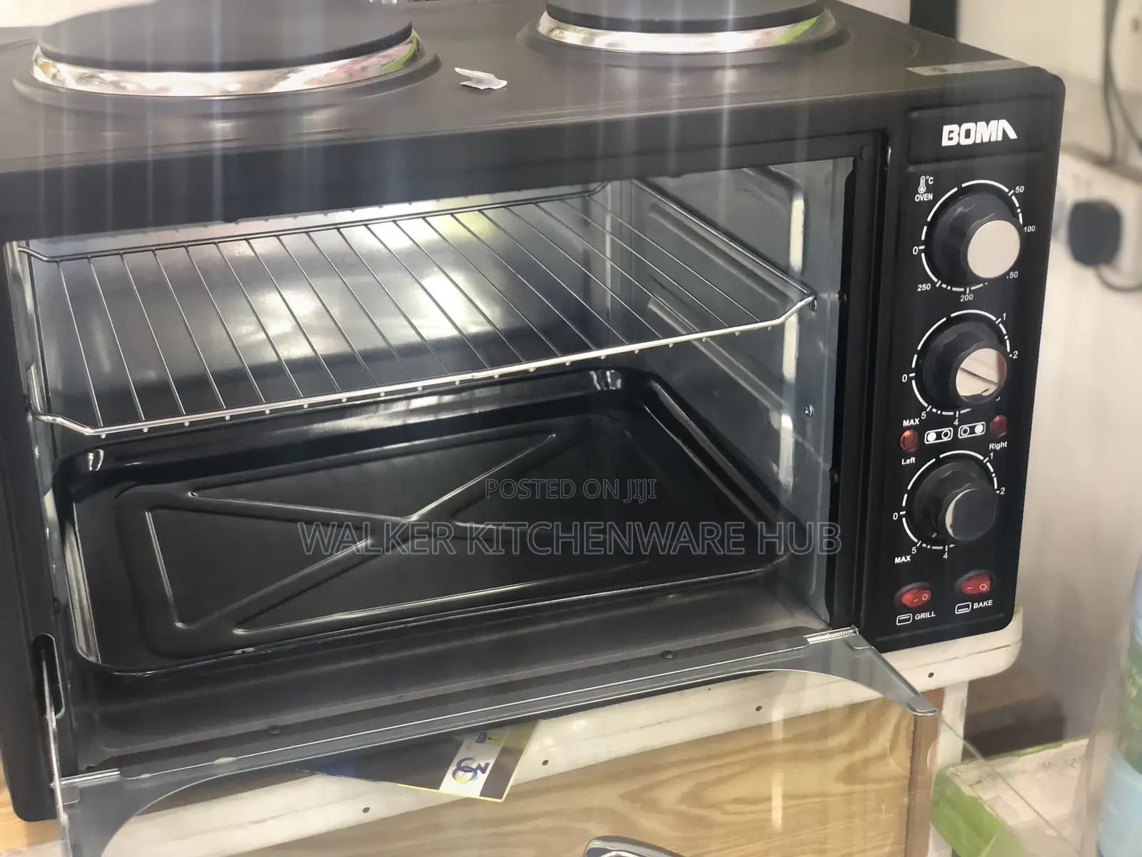 35L Microwave Oven With Two Hotplate on Top