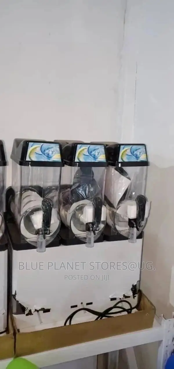 Electric Triple Slushy Machines || 12litres × 3 || 1100w.
