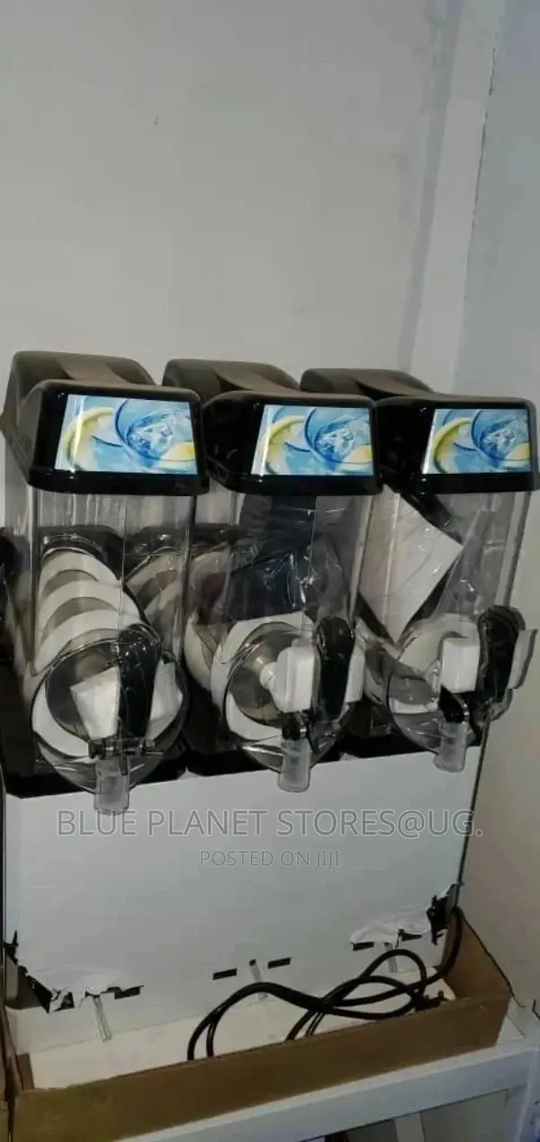 Electric Triple Slushy Machines || 12litres × 3 || 1100w.
