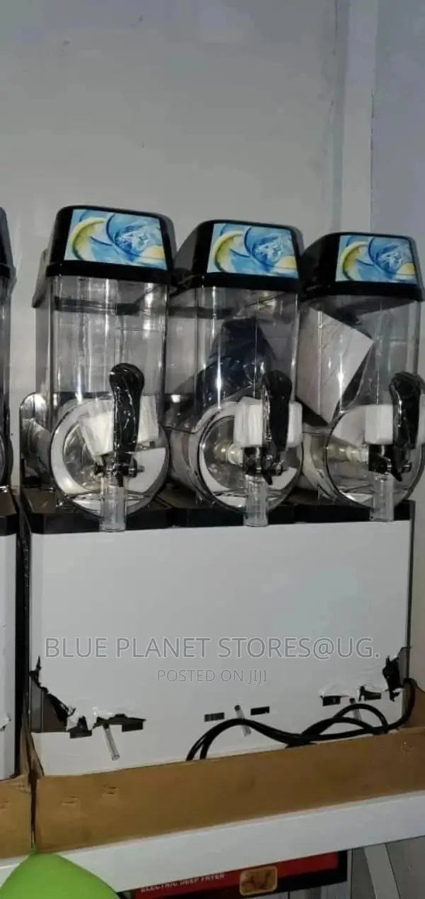 Electric Triple Slushy Machines || 12litres × 3 || 1100w.