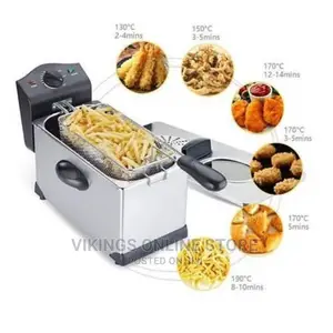 Saachi Electric Deep Fryer- Stainless Steel, 3 Litres -