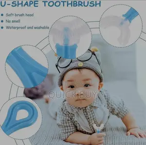 Soft U Shaped Kids Toothbrush, for Tooth Cleaning