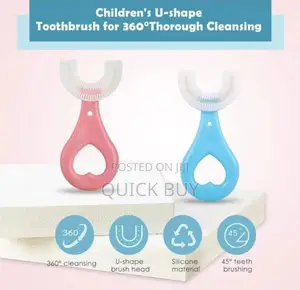 Soft U Shaped Kids Toothbrush, for Tooth Cleaning