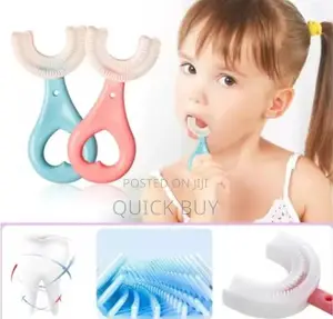 Soft U Shaped Kids Toothbrush, for Tooth Cleaning
