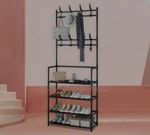 Metallic Shoe Rack