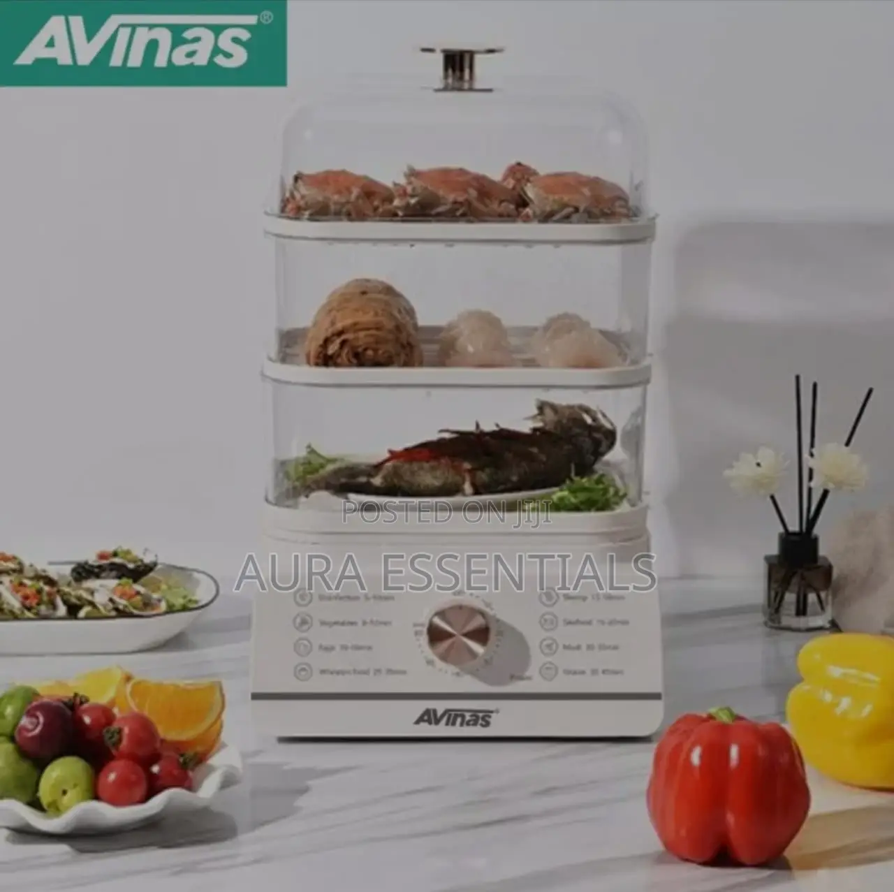 AVINAS AV-3D Multifunctional 16L 3layer Electric Steamer