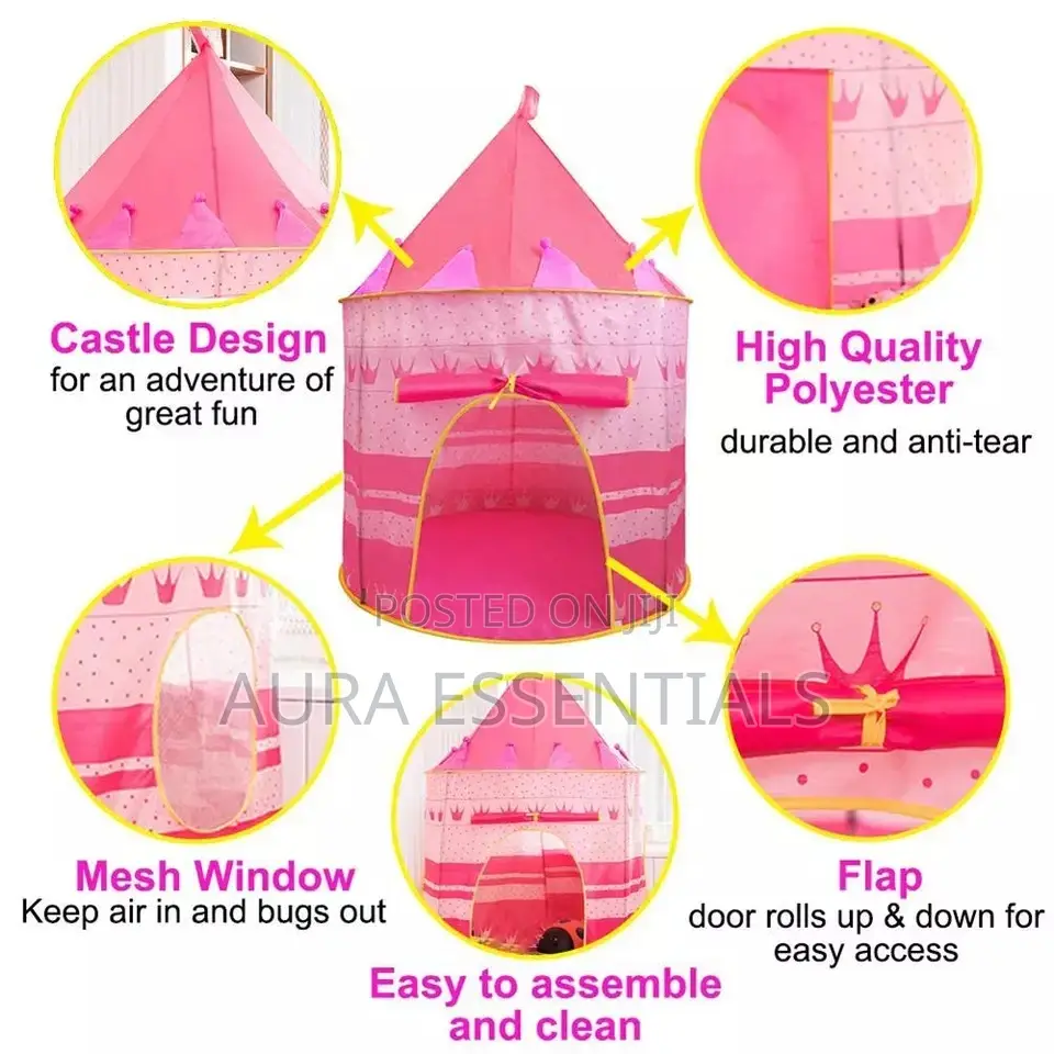 Kids Playhouse Castle Tent