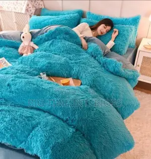 Fluffy 5*6 Duvet Set- Blue