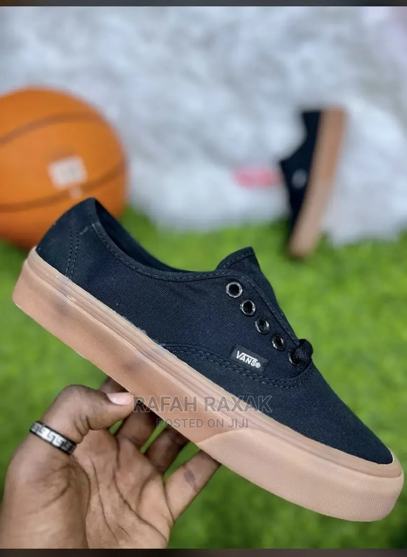 Original Black/Brown Vans Off the Wall Sneakers