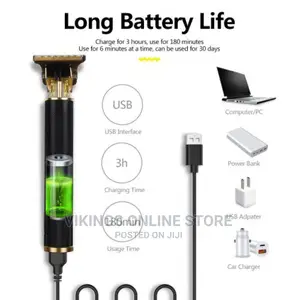 Electric Hair Clipper/Shaver - USB Charged.