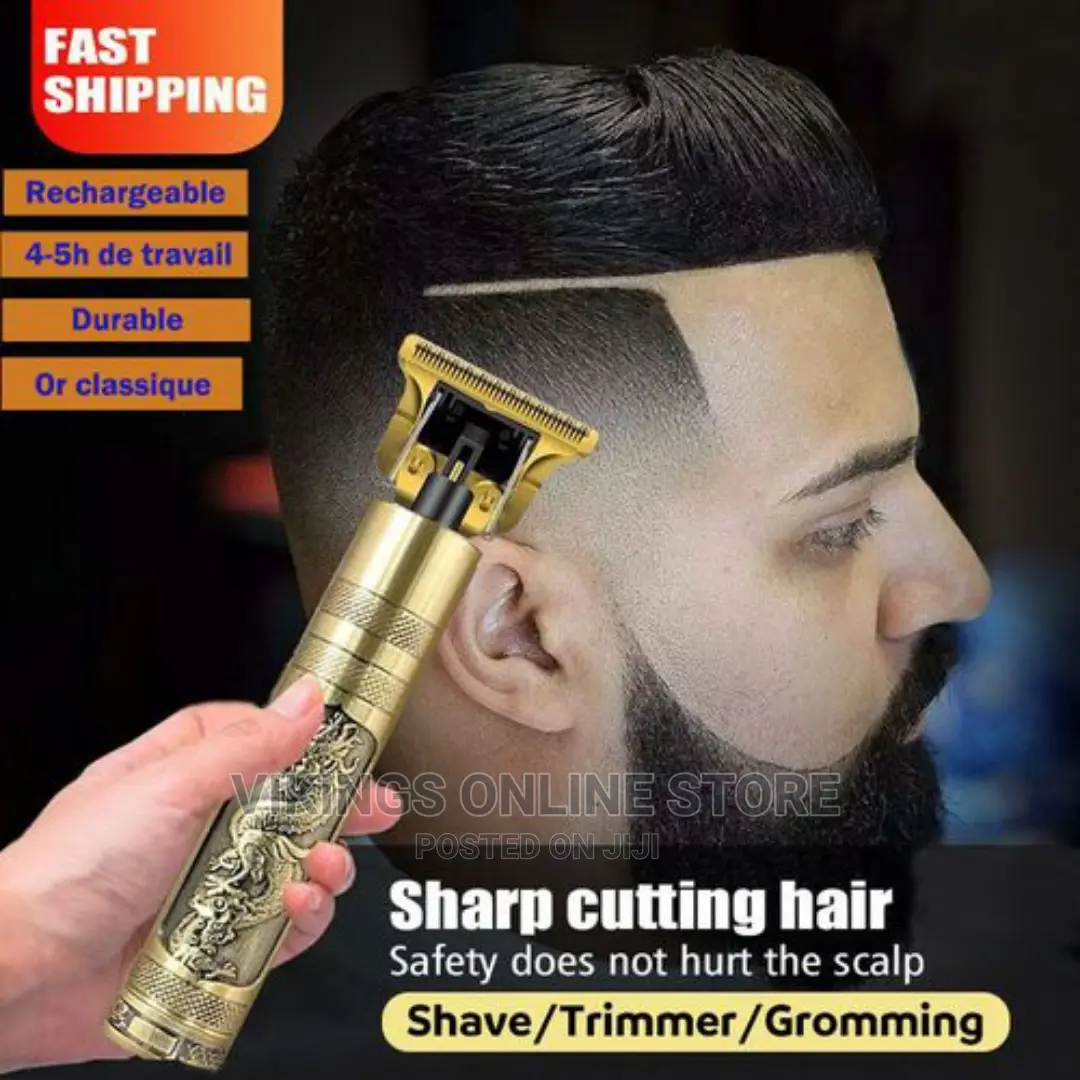 Dragon Monster Rechargeable Metal Hair Clipper Gold