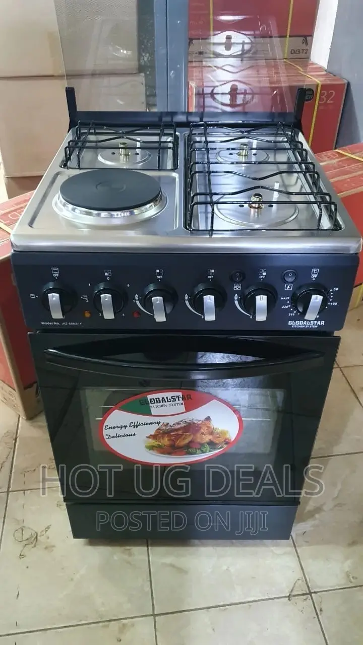 Gas Cooker 3 Gas + 1 Electric/ Ignition Up,Down Oven 50x50cm