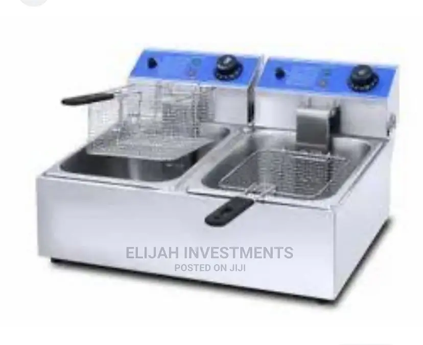 12L Hoffmans Double Deep Fryer